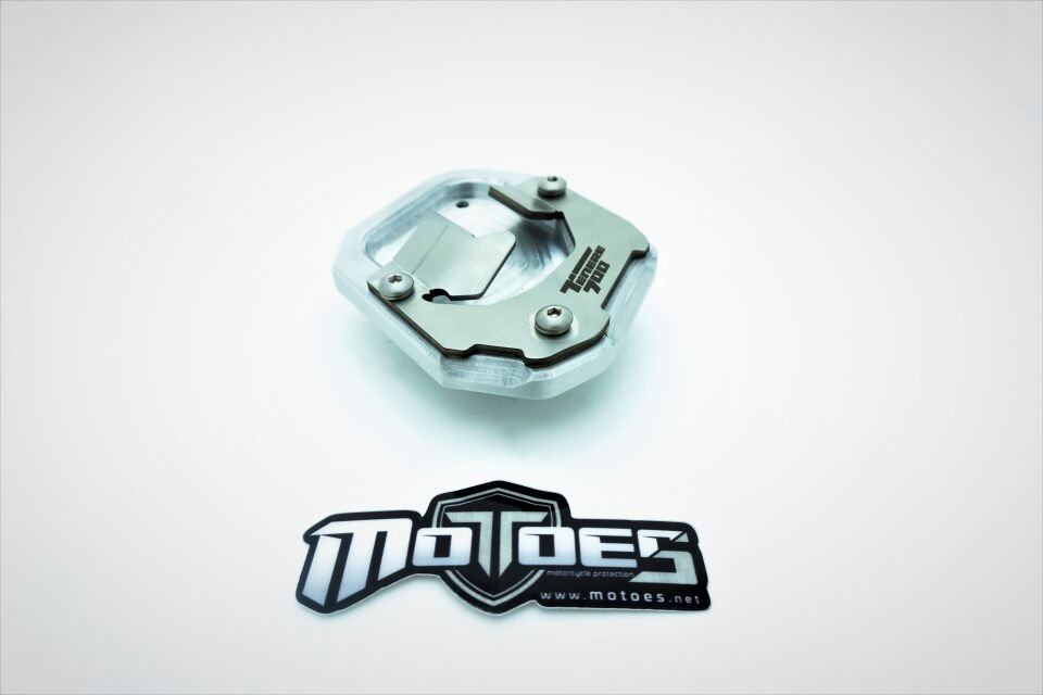 YAMAHA TENERE 700 için yan destek standı uzatma plakası ped büyütücü