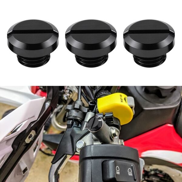 Motosiklet Ayna Deliği Kapatma Tapası Seti M10XP1.25
