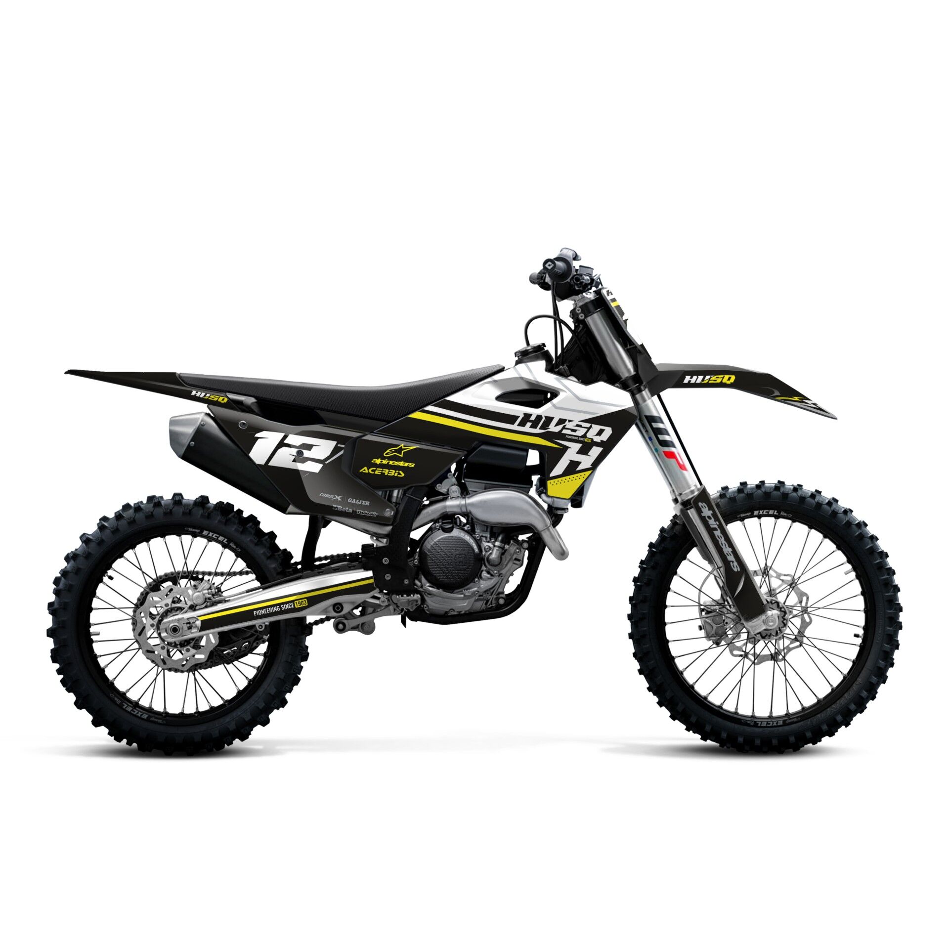Husqvarna Modelleri için Grafik Kiti TE-FE 2013-2016 - Standart Mat