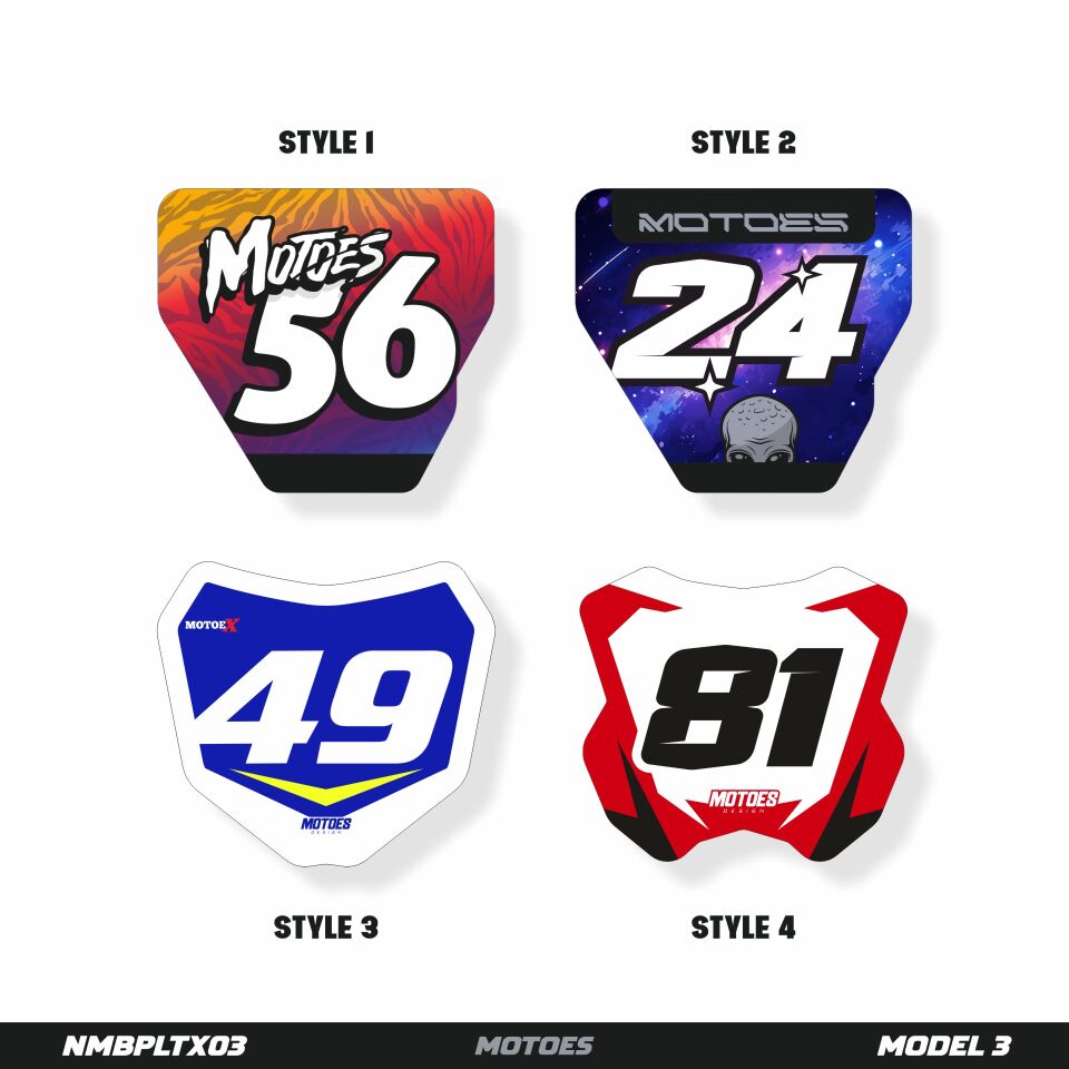 Motoes Mini Plaka Etiket Paketi