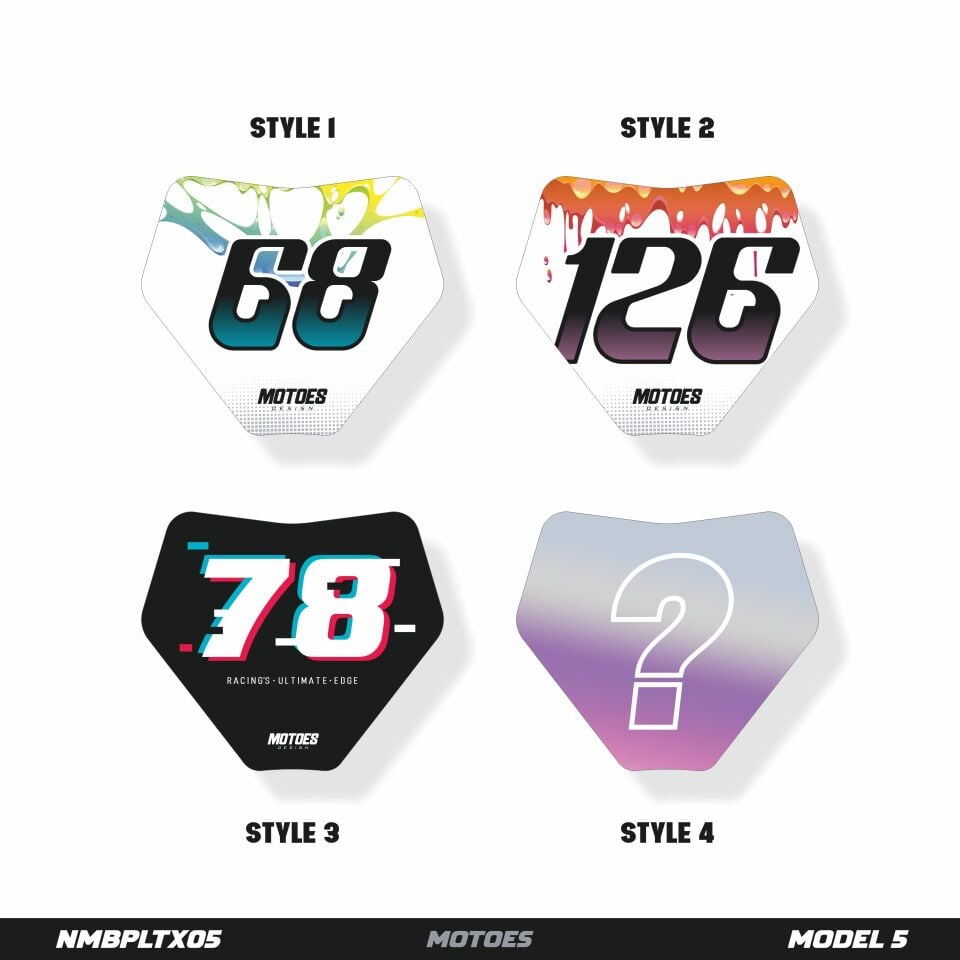 Motoes Mini Plaka Etiket Paketi