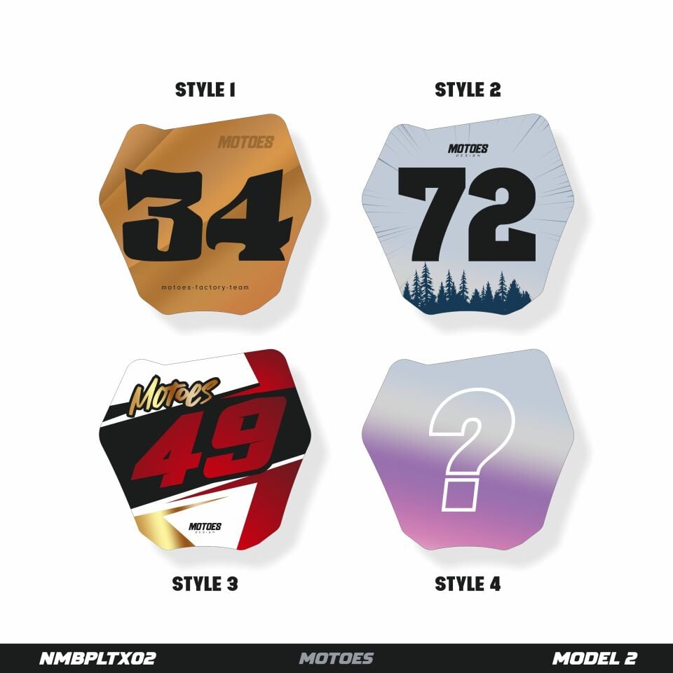 Motoes Mini Plaka Etiket Paketi