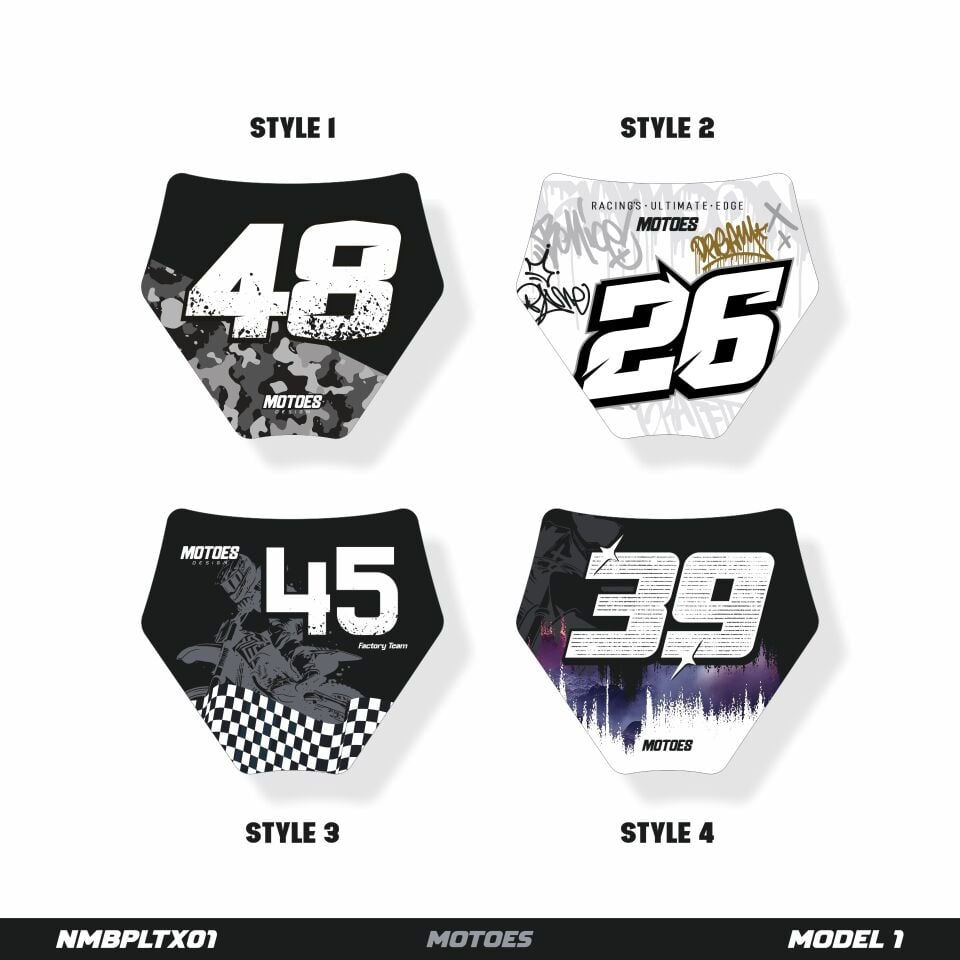 Motoes Mini Plaka Etiket Paketi