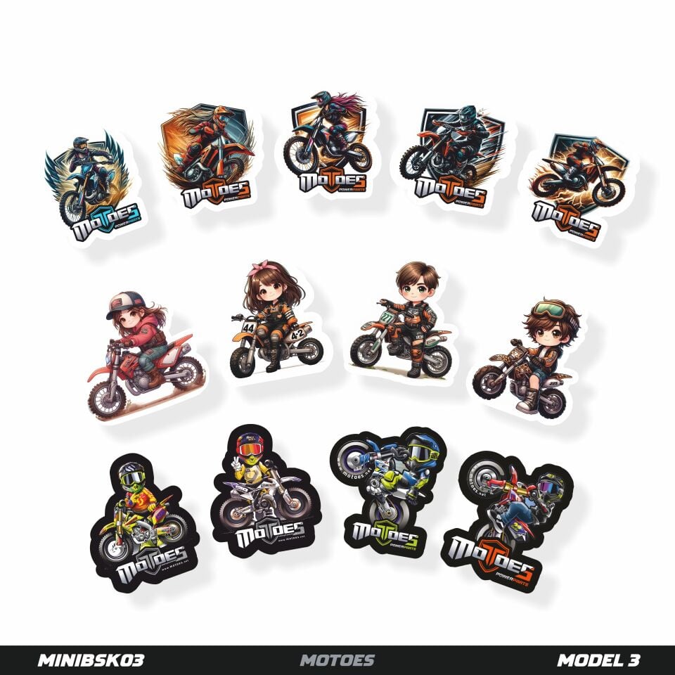 Motoes Mini Çıkartma Paketi