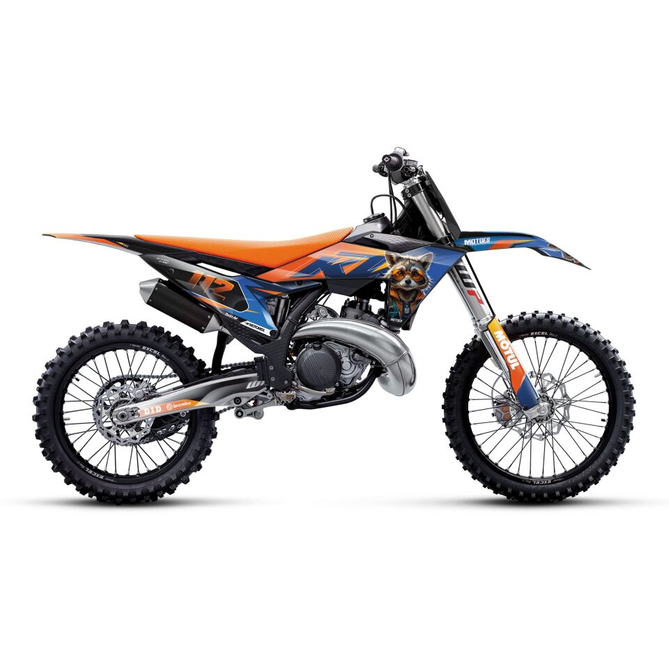 KTM Modelleri için Grafik Kiti - Cosmic Nomads EXC/EXC-F/XCW/XCW-F 2020-2023 - Standart Parlaklık - Seçenek 1