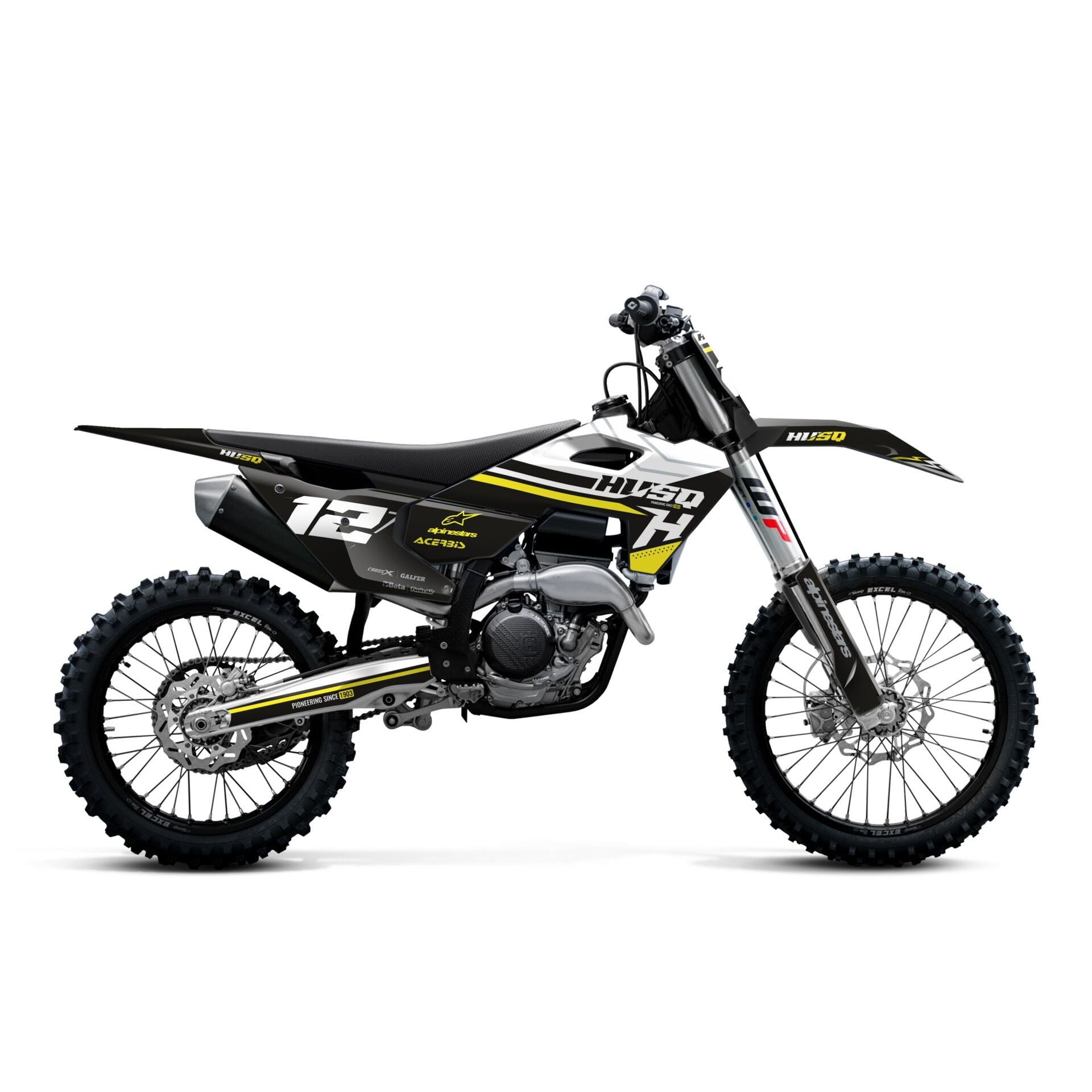 Husqvarna Modelleri için Grafik Kiti TE-FE 2020-2023 - Standart Mat