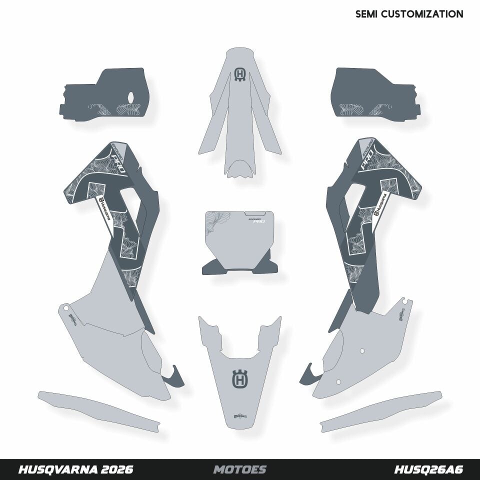 Husqvarna Modelleri için Grafik Kiti TC50 2024-2025 - Standart Gloss