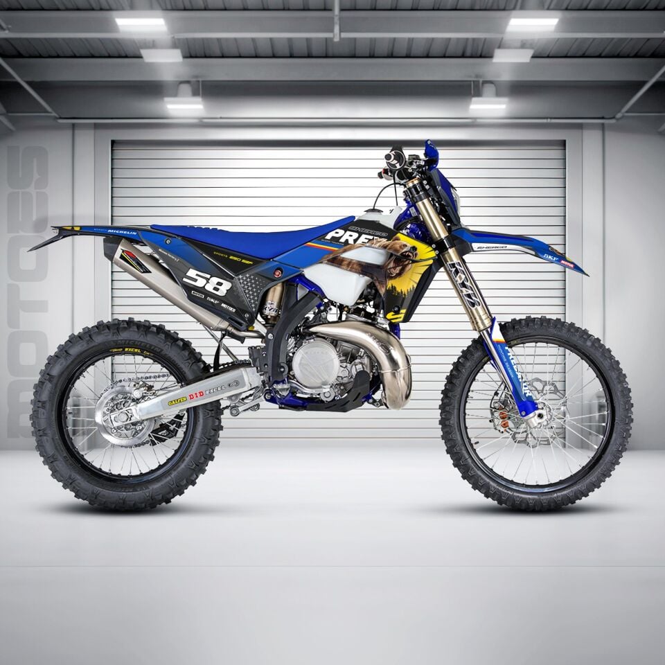Sherco Modelleri İçin Grafik Kiti - Blood Trail SE-SEF 2022-2023 - Standart Matte