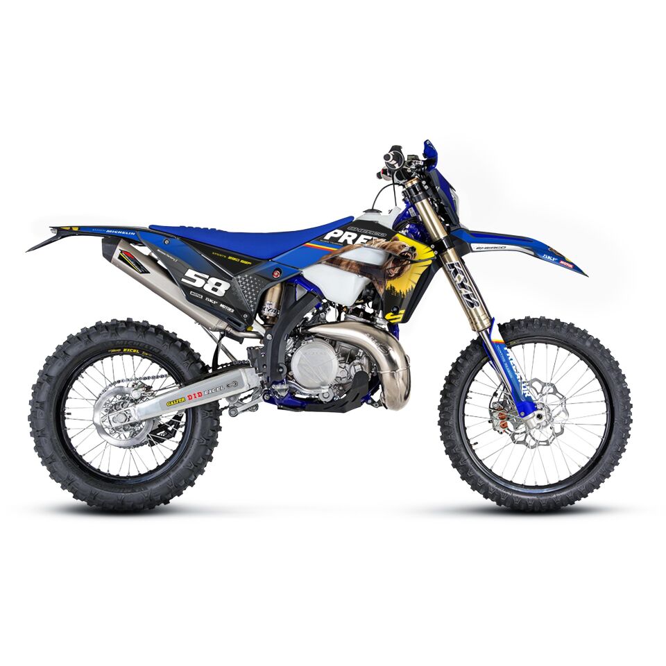 Sherco Modelleri İçin Grafik Kiti - Blood Trail SE-SEF 2013-2016 - Standart Gloss