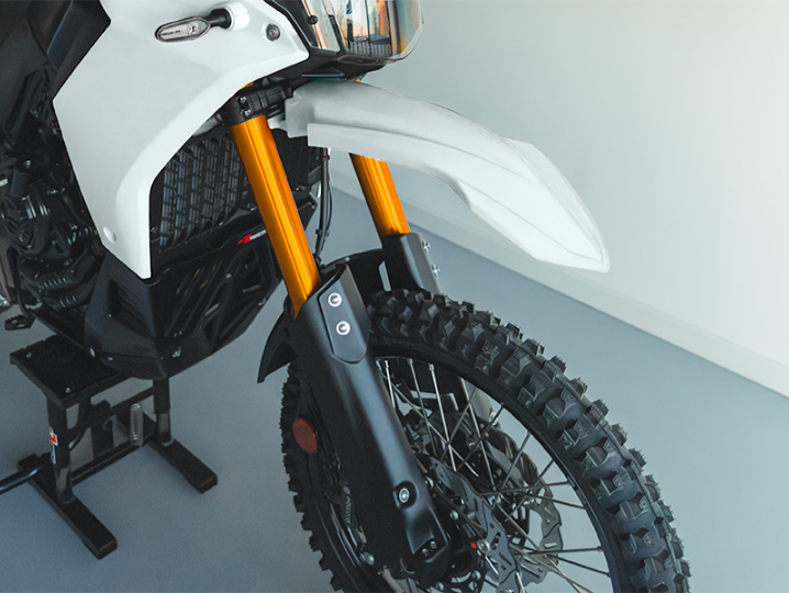 Yamaha Tenere 700 R-Tech Beyaz Ön Çamurluk ve Amortisör Koruma Seti (3 Parça)