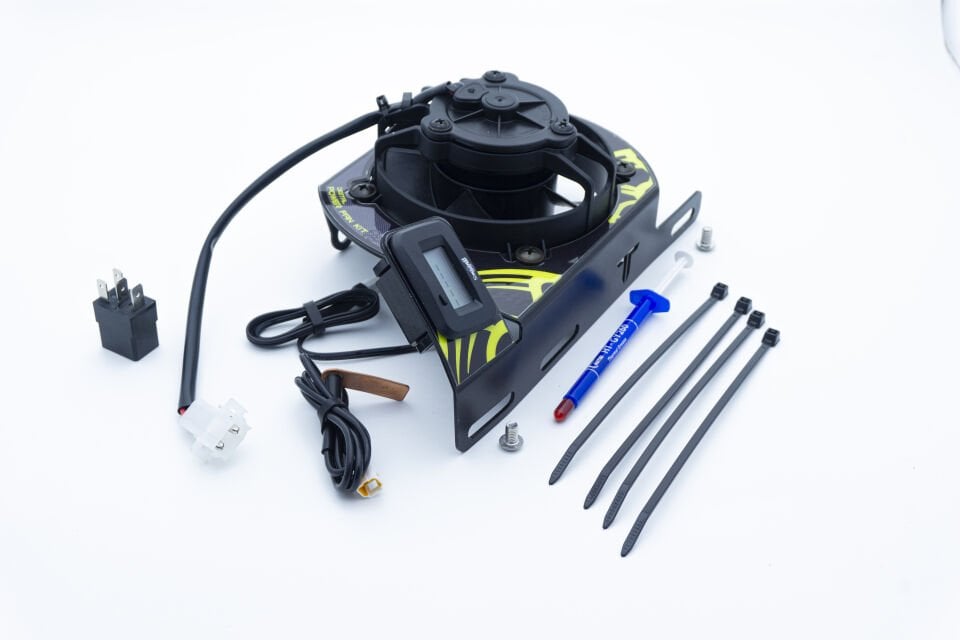 Dijital Radyatör Spal Fan Kiti /  Röle Dahil /  Ktm Husqvarna Gasgas 2020-26