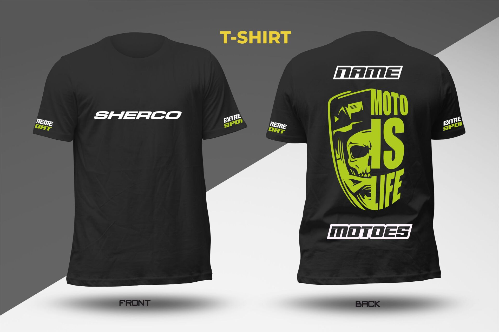 MOTOES T-SHIRT SHERCO X Large - KAFATASI