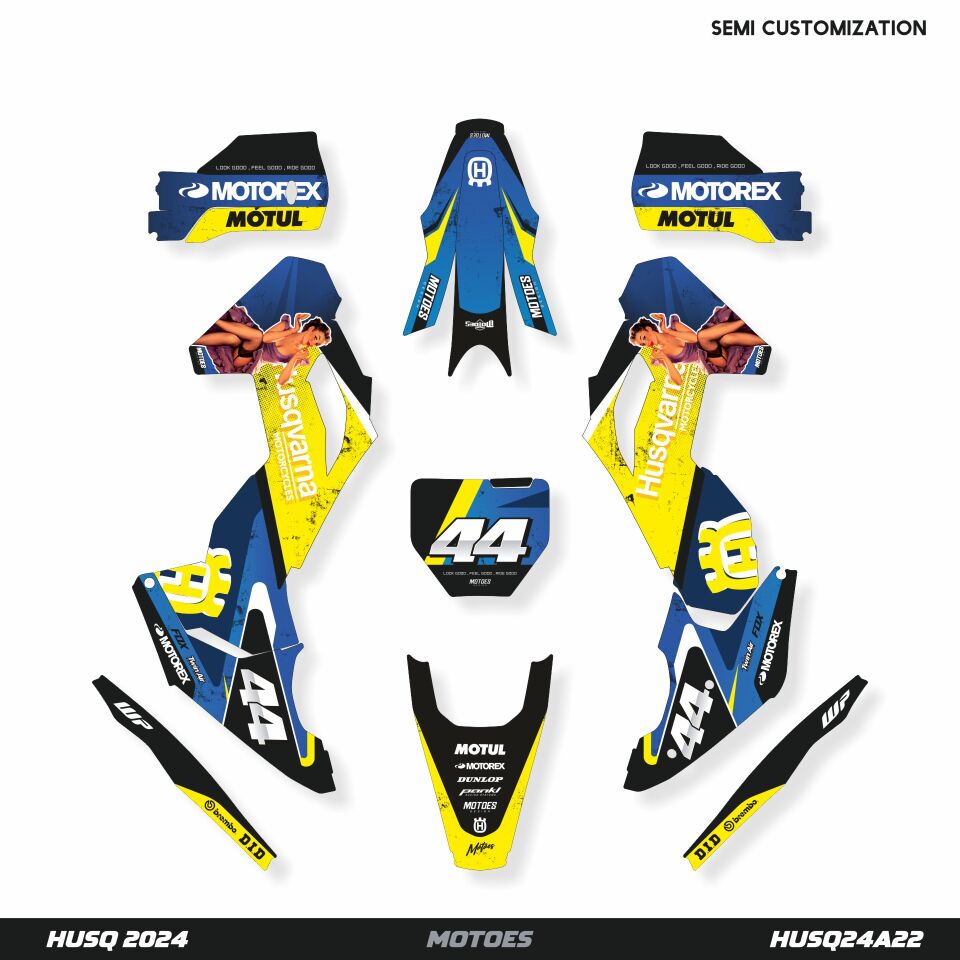 Husqvarna Modelleri için Grafik Kiti - Abstract Legacy TC-FC 2023-2024 - Standart Parlaklık