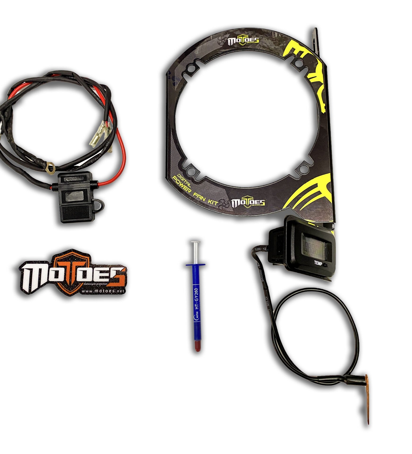 Motoes Dijital Radyatör Kiti, Ktm Husq Gasgas 2020-23'e Uygun Spal Fan İçin