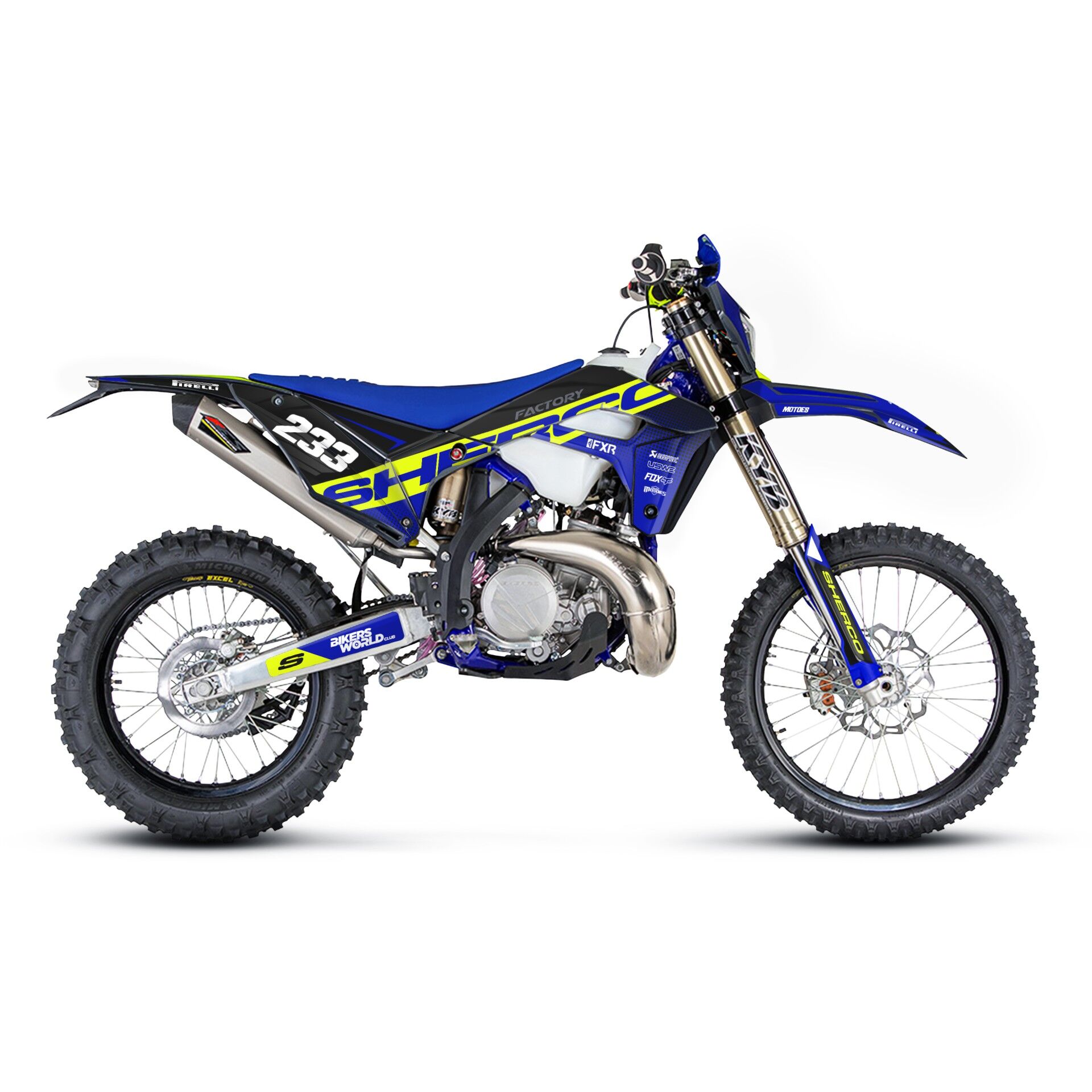 Sherco Modelleri için Grafik Kiti SE-SEF 2017-2021 - Standart Gloss