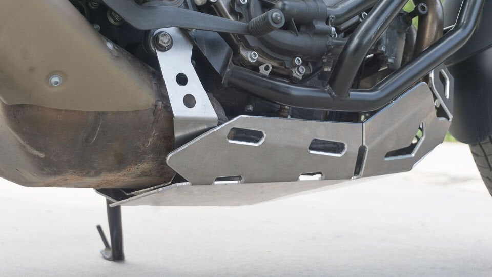 Yamaha MT-07 MT07 Tracer 2016-19 Gümüş Egzoz Karter Koruma