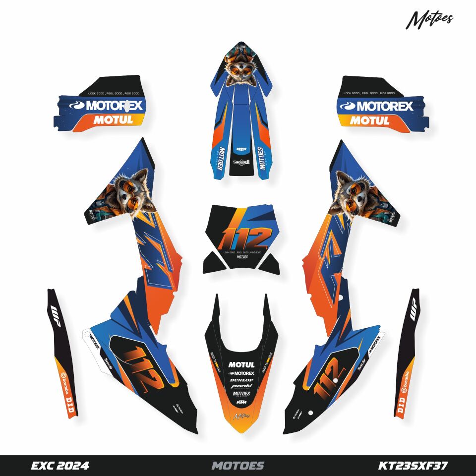 KTM Modelleri için Grafik Kiti - Cosmic Nomads SX 65 2016-2023 - Standart Parlaklık - Seçenek 2