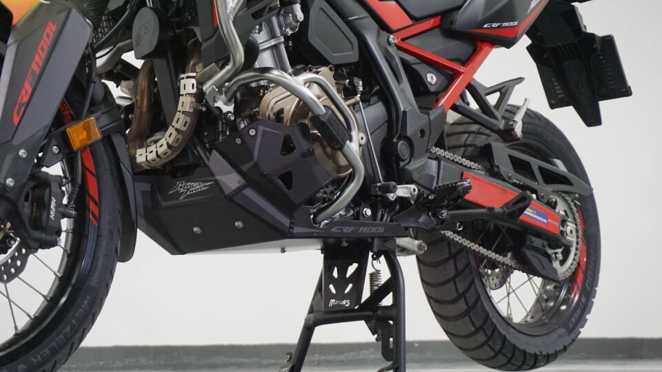 Karter ve Egzoz Koruma Honda CRF1100L Africa Twin 2020-2025 Siyah
