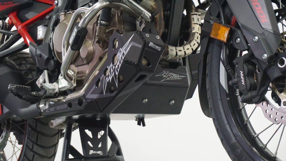 Karter ve Egzoz Koruma Honda CRF1100L Africa Twin 2020-2025 Siyah