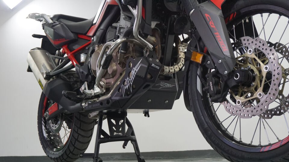 Karter ve Egzoz Koruma Honda CRF1100L Africa Twin 2020-2025 Siyah