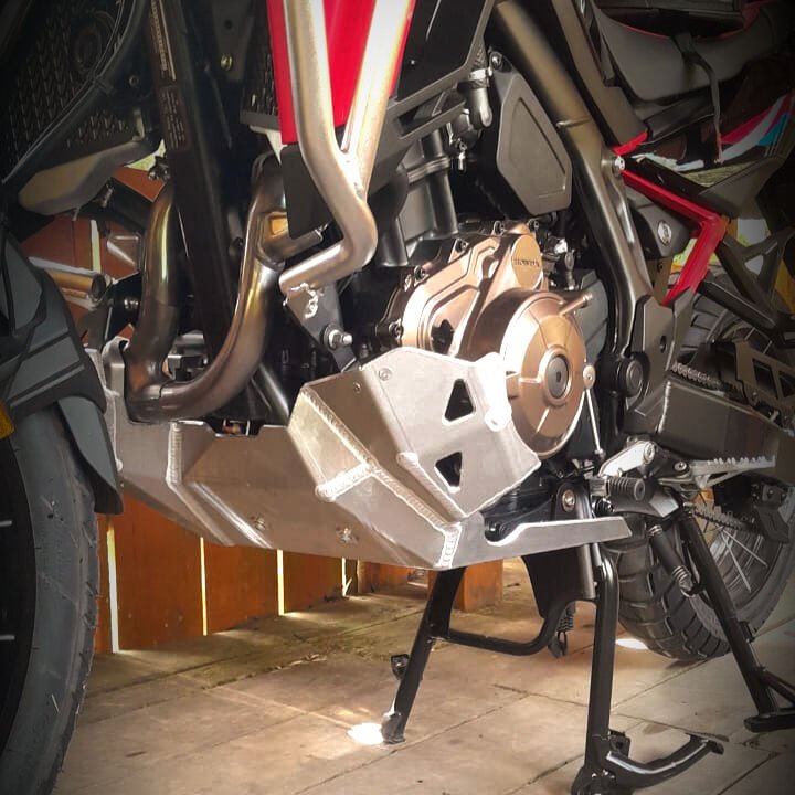 Karter ve Egzoz Koruma Honda CRF1100L Africa Twin 2020-2025 Siyah