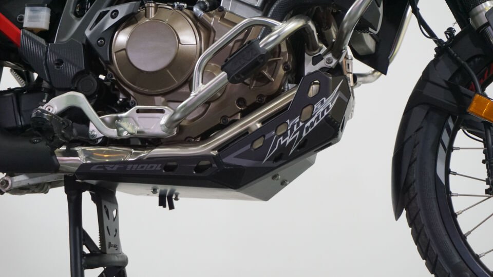 Karter ve Egzoz Koruma Honda CRF1100L Africa Twin 2020-2025 Siyah