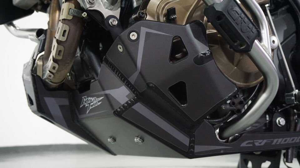 Karter ve Egzoz Koruma Honda CRF1100L Africa Twin 2020-2025 Siyah