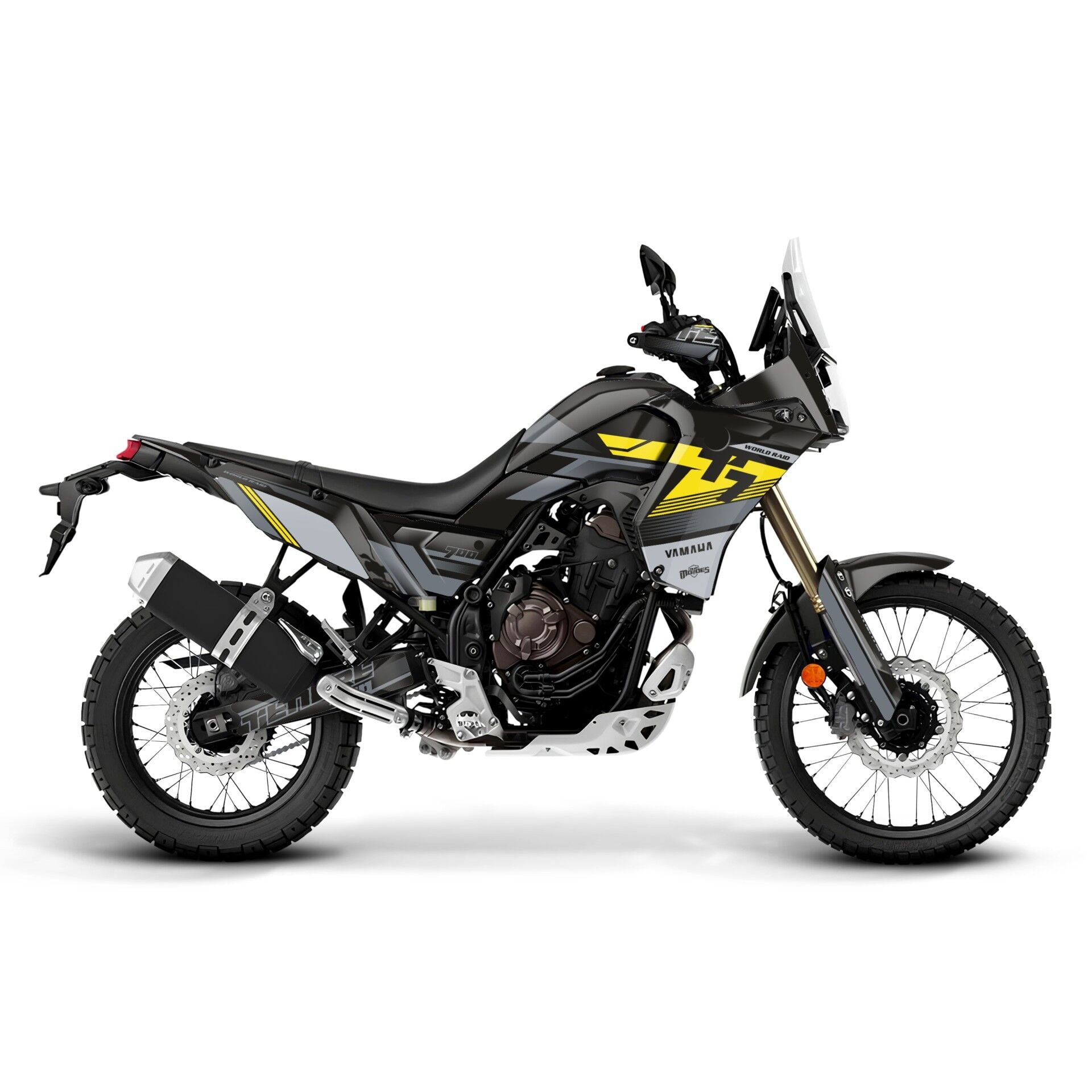 YAMAHA TENERE 700 İÇİN GRAFİK SETİ Tenere 700 World Raid - 2021 - Standart Gloss