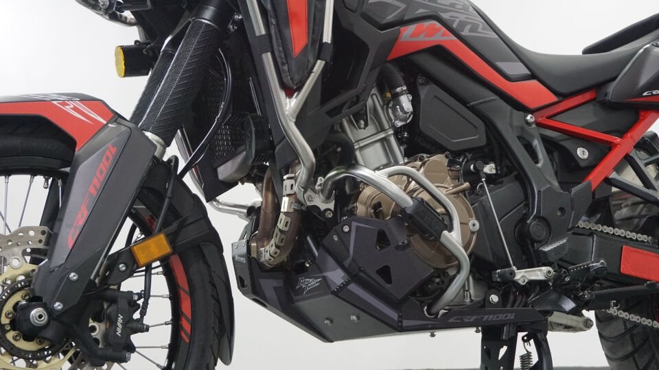 Karter ve Egzoz Koruma Honda CRF1100L Africa Twin 2020-2025 Siyah