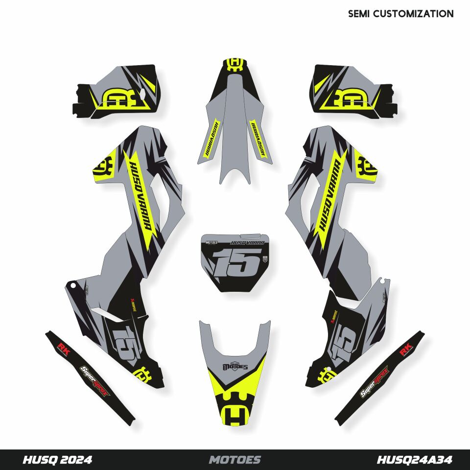 Husqvarna Modelleri için Grafik Kiti 701 SM 2016-2023 - Standart Parlaklık