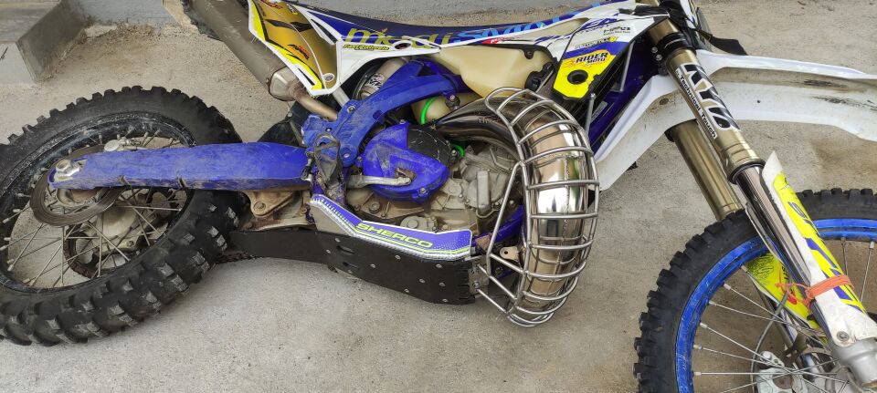 SHERCO Salyangoz Tel Koruma ve Karter Koruma SE-R 2T 250/300 2020-2022 Taban ve Tel Koruma