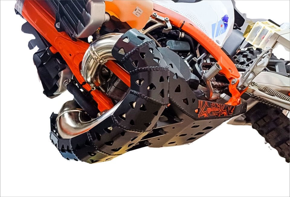 Pipe Guard Protection Plate for KTM-HUSKY-GASGAS 2023-2026 TBI 250/300 2T BLACK