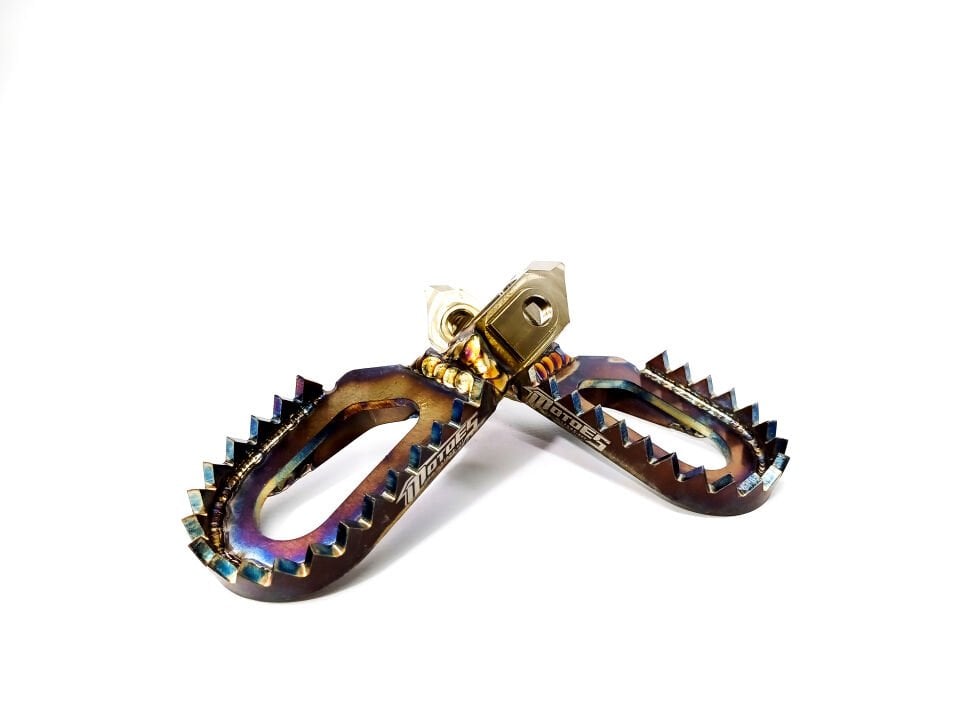 Foot Pegs Stainless Steel TBI KTM HUSKY GASGAS 2023-2026 Offset