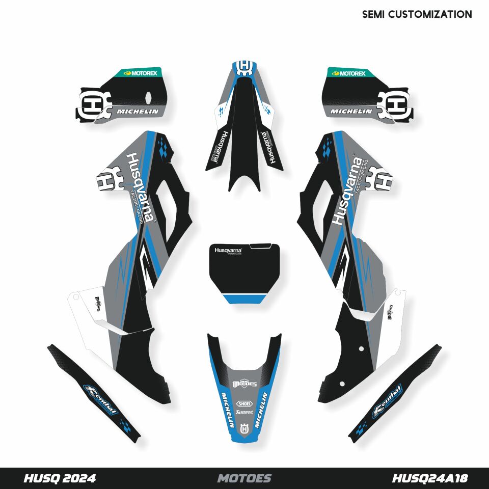 Husqvarna Modelleri için Grafik Kiti TE-FE 2013-2016 - Standart Mat