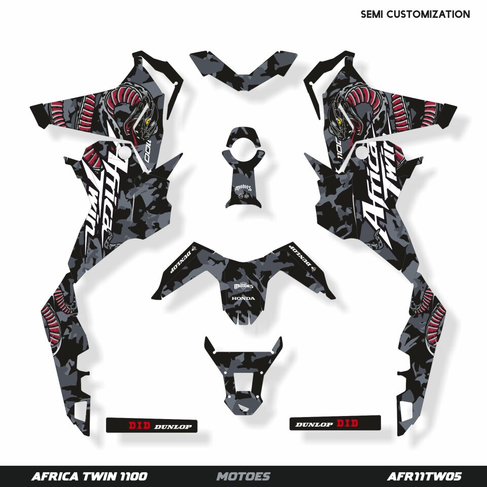 Honda Africa Twin Grafik Seti Africa Twin 2024-2025 - Standart Matte