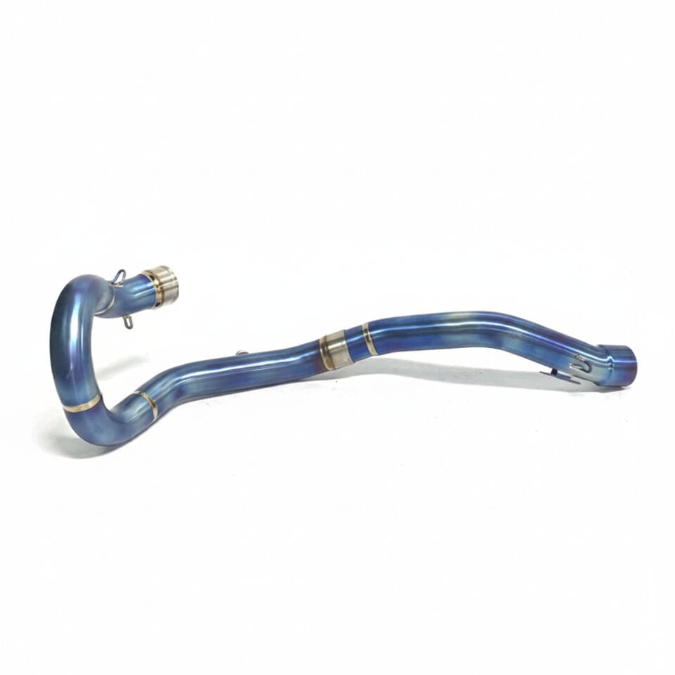KTM / Husqvarna / GASGAS 4T (2024+) Titanyum Mavi Egzoz Ön Borusu (50.5mm)