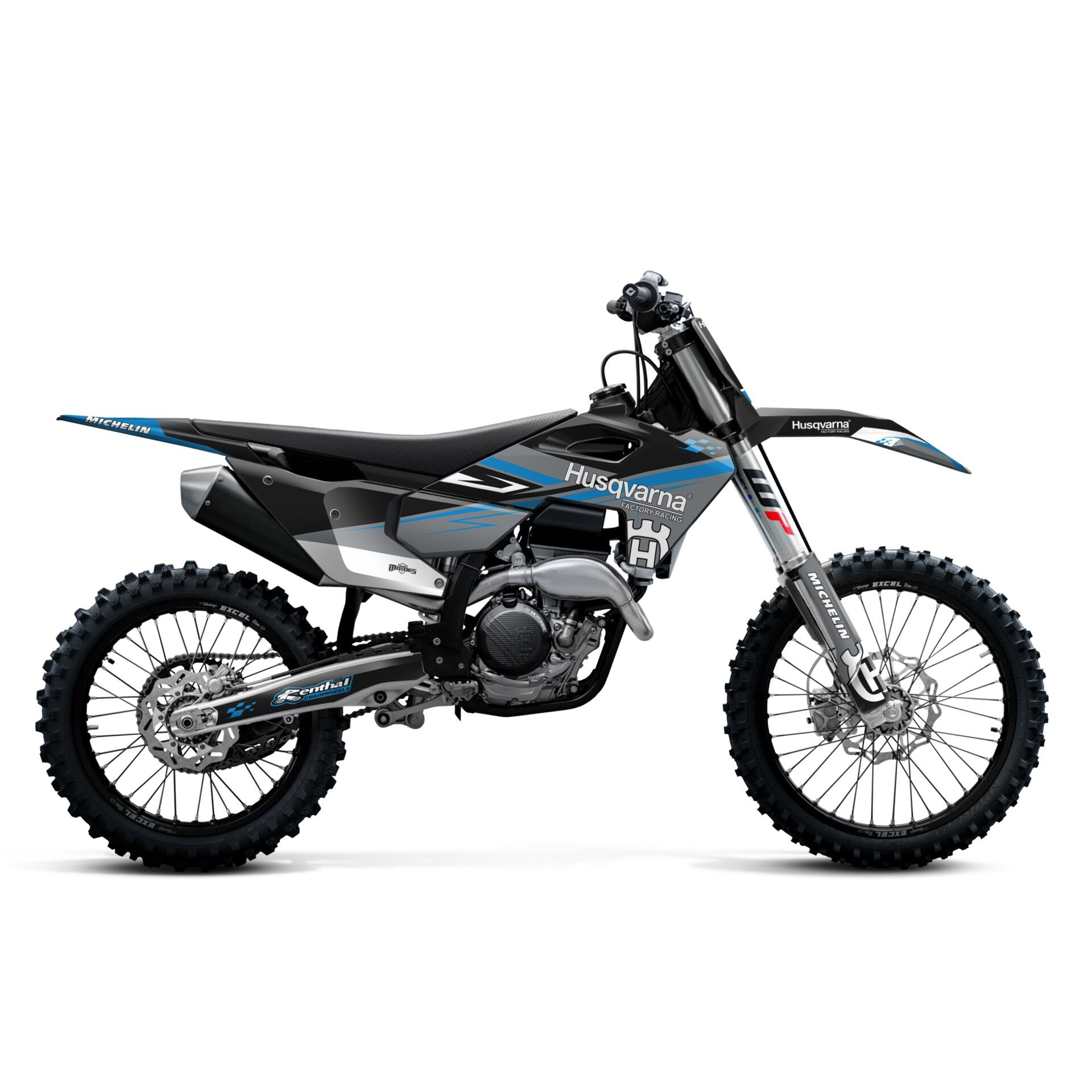 Husqvarna Modelleri için Grafik Kiti TC85 2015-2017 - Standart Mat