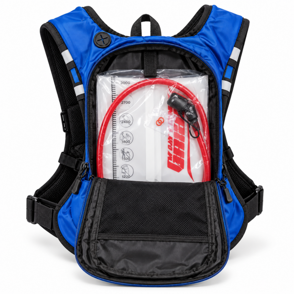 8 L Enduro Sırt Çantası + 3 L Su Torbası Seti – Mavi
