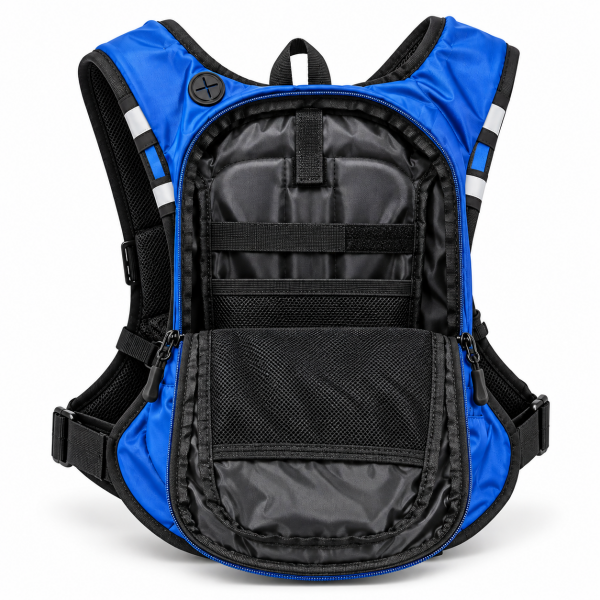 8 L Enduro Sırt Çantası + 3 L Su Torbası Seti – Mavi