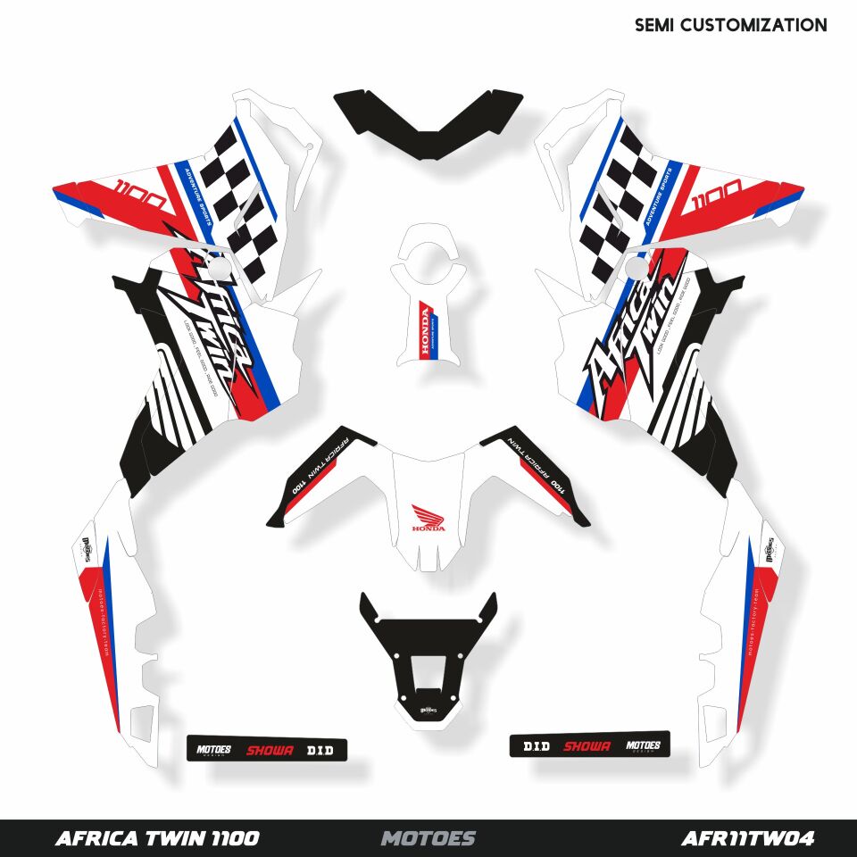Honda Africa Twin Grafik Kiti Africa Twin 2024-2025 - Standart Gloss