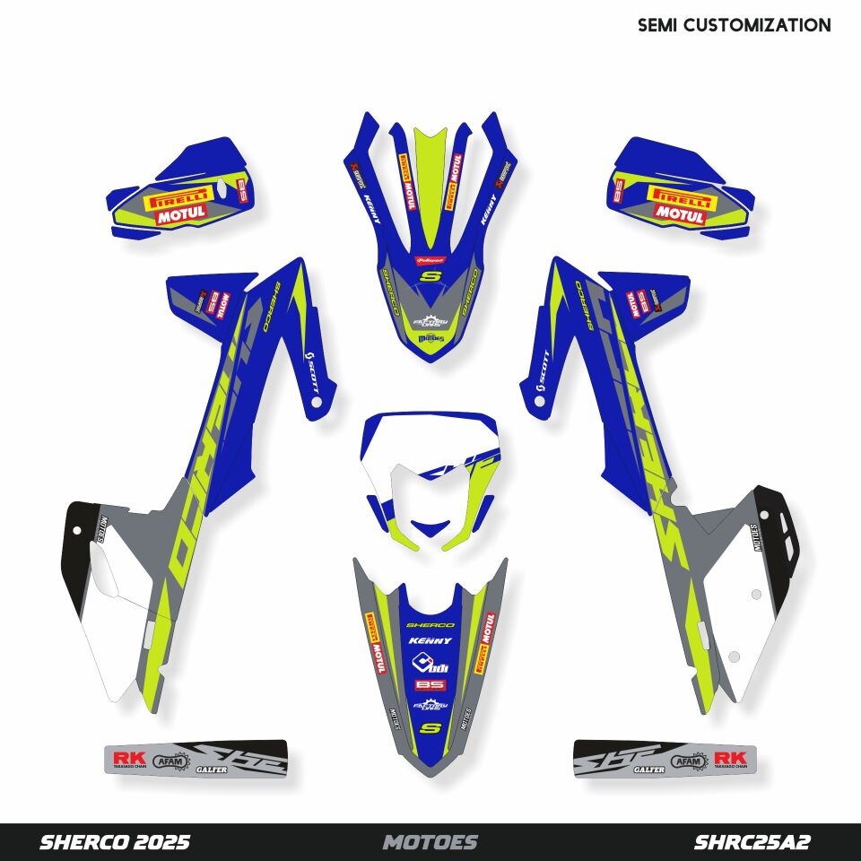 Sherco Modelleri için Grafik Kiti SE-SEF 2024 - Standart Matte