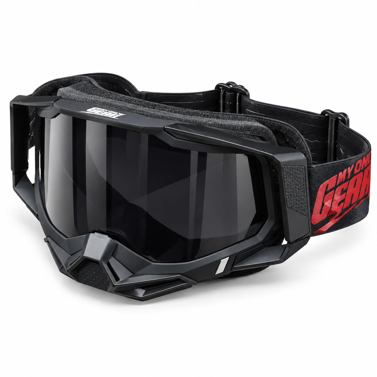 Enduro Gözlüğü – Çift Vizörlü Set Siyah