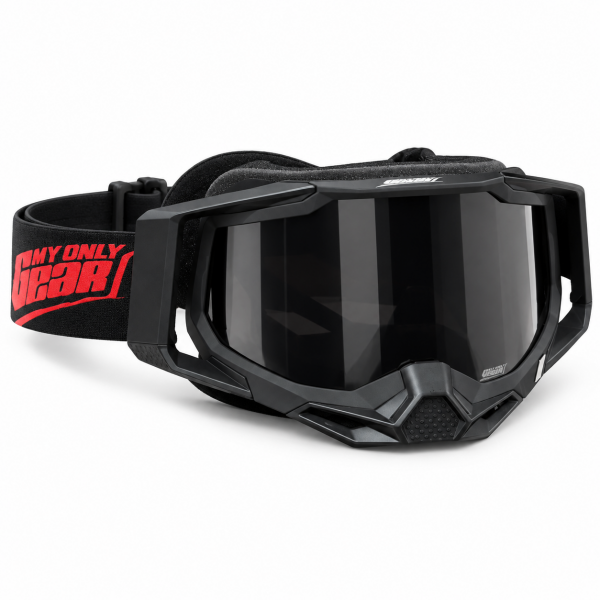 Enduro Gözlüğü – Çift Vizörlü Set Siyah