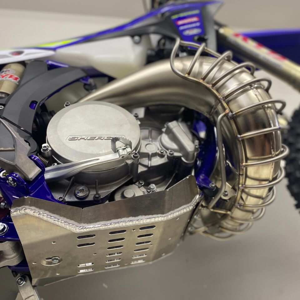 SHERCO ( SPES ) BORU EKSOZ KORUYUCUSU - ÇARPIŞMA PLAKASI 2T- 250/300 - 2023-2024