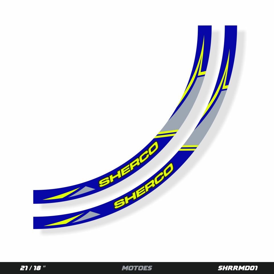 MOTOSİKLET JANT ÇIKARTMA KİTİ - SHERCO İÇİN Matte