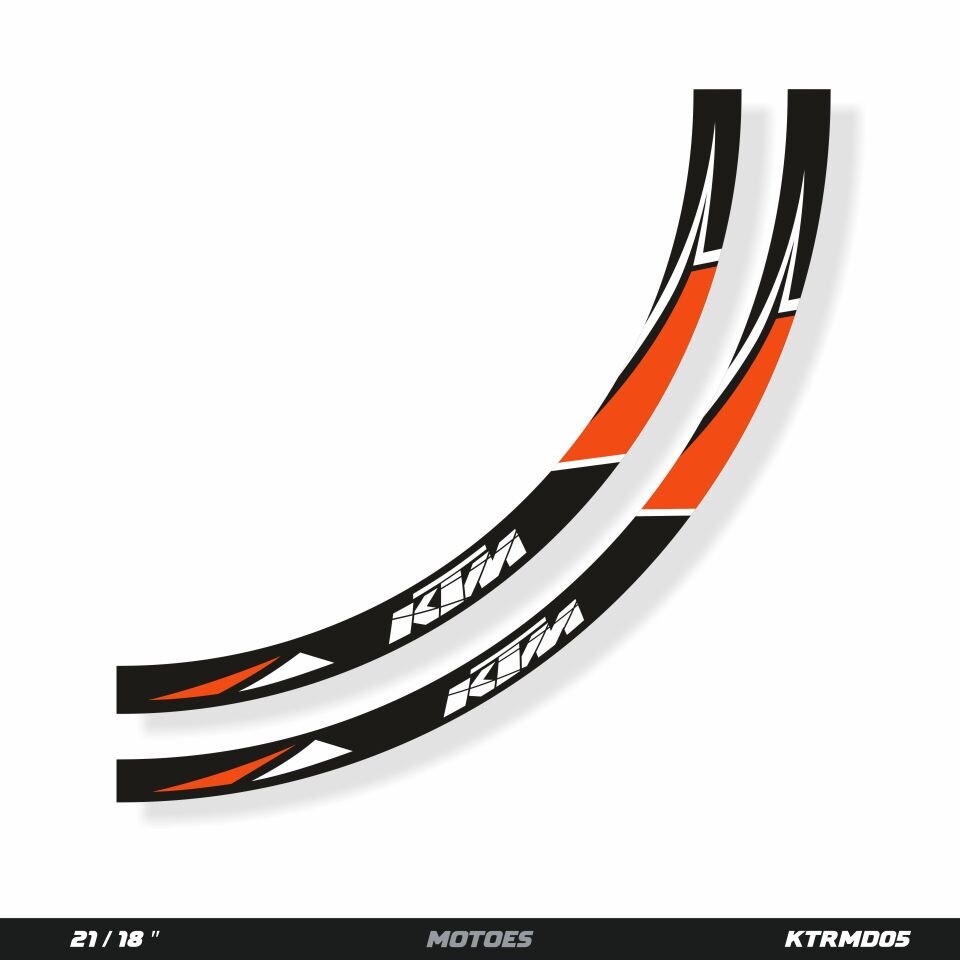 MOTOES JANT ÇIKARTMA SETİ - KTM İÇİN Matte