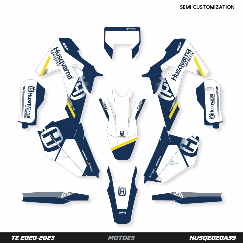 Husqvarna Modelleri için Grafik Kiti TC65 2024-2025 - Standart Mat