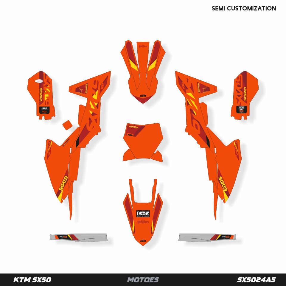 KTM SX50 Modeli İçin Grafik Kiti SX85 2013-2017 - Standart Matte