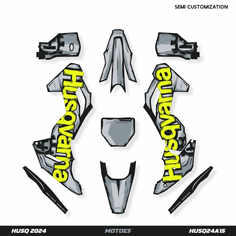 Husqvarna Modelleri için Grafik Kiti TC85 2025 - Standart Mat - Seçenek 1