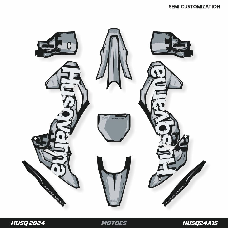 Husqvarna Modelleri için Grafik Kiti TC50 2024-2025 - Standart Mat - Seçenek 1